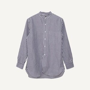 Men’s H&M Grandad shirt Navy/White